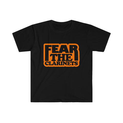 Fear The Clarinets - Orange - Unisex Softstyle T-Shirt