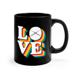 LOVE - Flute - 11oz Black Mug