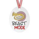 Beast Mode - Tuba - Metal Ornament