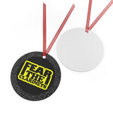 Fear The Clarinets - Yellow - Metal Ornament