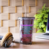Band Mom - Hashtag - Teal, Magenta - Suave Acrylic Cup
