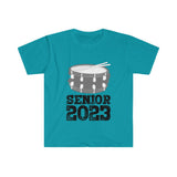Senior 2023 - Black Lettering - Snare Drum - Unisex Softstyle T-Shirt