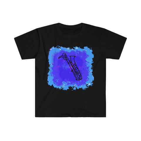 Vintage Blue Cloud - Bari Sax - Unisex Softstyle T-Shirt