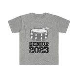 Senior 2023 - Black Lettering - Snare Drum - Unisex Softstyle T-Shirt