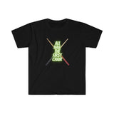 All Hail The First Chair - Drumsticks -  Unisex Softstyle T-Shirt