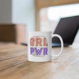 GRL PWR - Bass Drum - 11oz White Mug