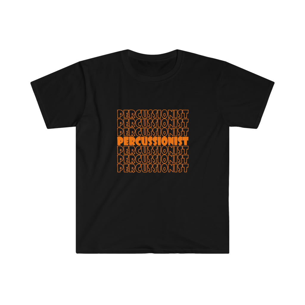 Percussionist - Orange - Unisex Softstyle T-Shirt