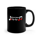 Drum Corps - Heartbeat - 11oz Black Mug