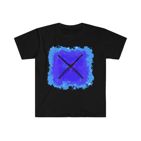 Vintage Blue Cloud - Flute - Unisex Softstyle T-Shirt