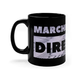 Marching Band Director - Gray Notes - 11oz Black Mug