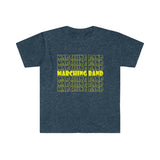 Marching Band - Retro - Yellow - Unisex Softstyle T-Shirt