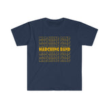 Marching Band - Retro - Gold - Unisex Softstyle T-Shirt