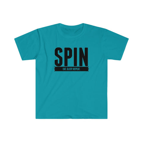 SPIN. Eat. Sleep. Repeat 7 - Color Guard - Unisex Softstyle T-Shirt