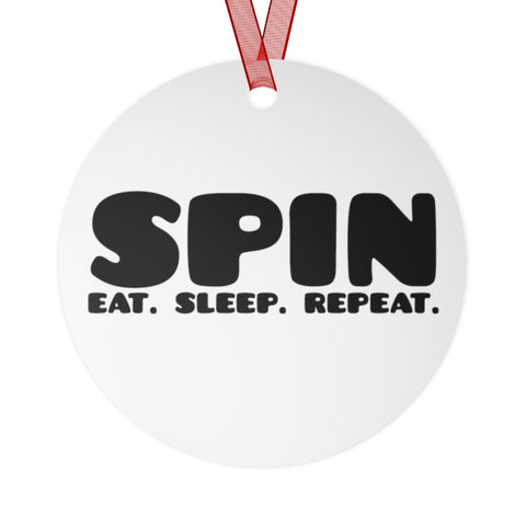 SPIN. Eat. Sleep. Repeat 8 - Color Guard - Metal Ornament