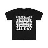 Color Guard - Eat Glitter And Sparkle All Day 5 - Unisex Softstyle T-Shirt