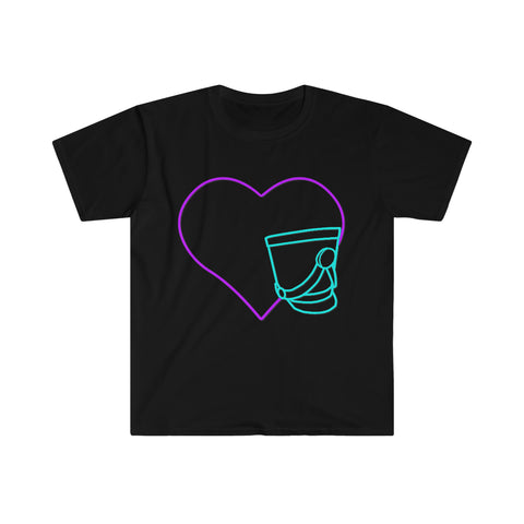Marching Band - Heart - Shako - Unisex Softstyle T-Shirt