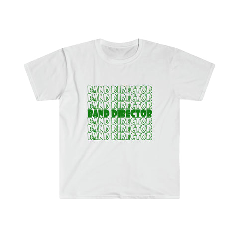 Band Director - Retro - Green - Unisex Softstyle T-Shirt