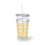 Vintage Yellow Cloud - Tuba - Suave Acrylic Cup - Pattern