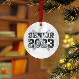 Senior 2023 - Black Lettering - Piccolo - Metal Ornament