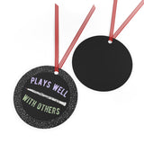 Plays Well With Others - Oboe - Metal Ornament