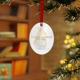 Talk Nerdy To Me - French Horn - Metal Ornament