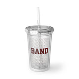 Band - Retro - Maroon - Suave Acrylic Cup