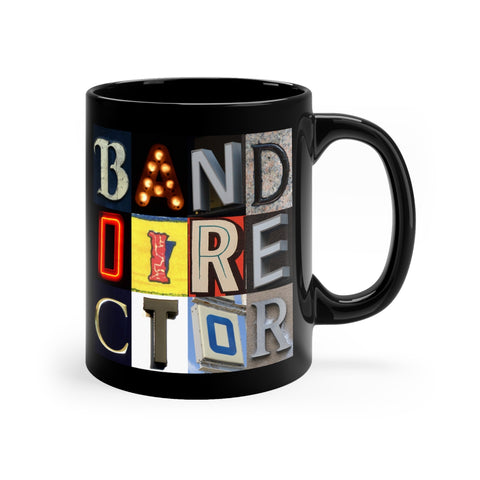 Band Director - Artsy Alphabet - 11oz Black Mug