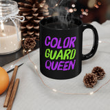 Color Guard - Queen - Magenta/Green - 11oz Black Mug