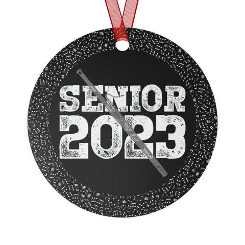 Senior 2023 - White Lettering - Bassoon - Metal Ornament