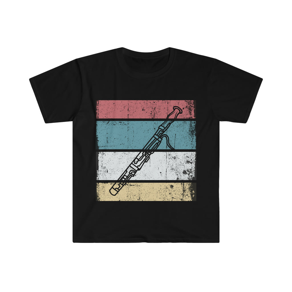 Vintage Grunge Lines 2 - Bassoon - Unisex Softstyle T-Shirt