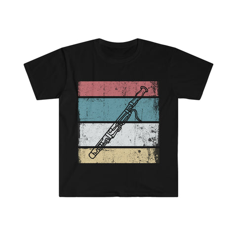 Vintage Grunge Lines 2 - Bassoon - Unisex Softstyle T-Shirt