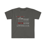 Band Mom Definition - Cardinal Red - Unisex Softstyle T-Shirt