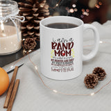 Band Mom - Fancy - Maroon - 11oz White Mug