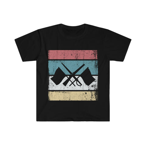 Vintage Grunge Lines 2 - Color Guard - Unisex Softstyle T-Shirt