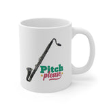 [Pitch Please] Bass Clarinet - 11oz White Mug