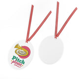 Pitch Please - Tuba - Metal Ornament