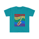 Senior Rainbow - Alto Sax - Unisex Softstyle T-Shirt