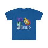 Plays Well With Others - Tuba - Unisex Softstyle T-Shirt