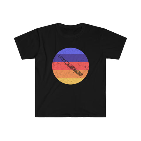 Vintage Grunge Circle Sunset - Piccolo - Unisex Softstyle T-Shirt