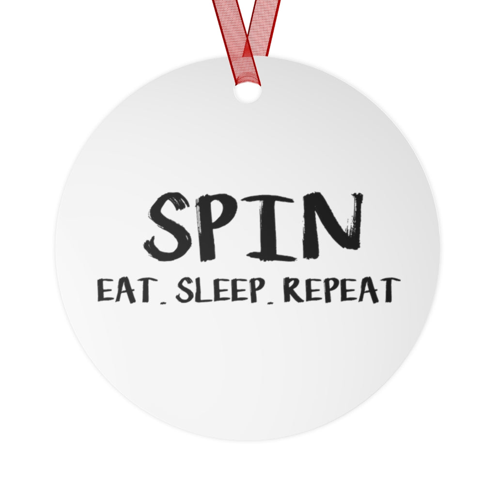 SPIN. Eat. Sleep. Repeat 9 - Color Guard - Metal Ornament