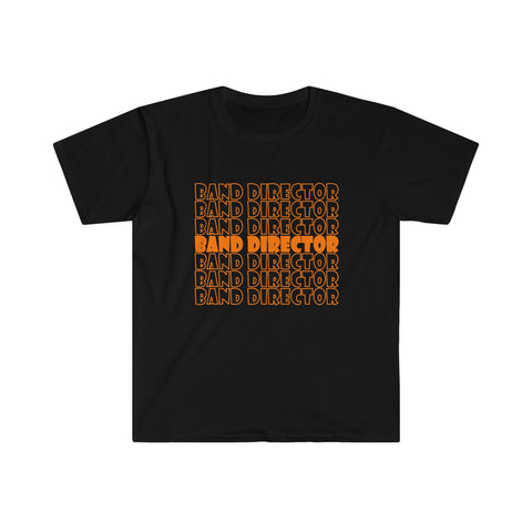 Band Director - Orange - Unisex Softstyle T-Shirt