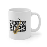 Senior 2023 - Black Lettering - Alto Sax - 11oz White Mug