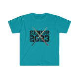 Senior 2023 - Black Lettering - Drumsticks - Unisex Softstyle T-Shirt