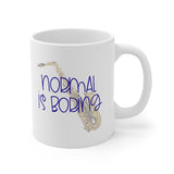 Normal Is Boring - Alto Sax - 11oz White Mug
