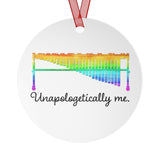 Unapologetically Me - Rainbow - Marimba - Metal Ornament