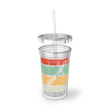Vintage Grunge Lines - Bassoon - Suave Acrylic Cup