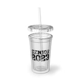 Senior 2023 - Black Lettering - Color Guard 3 - Suave Acrylic Cup
