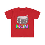 Band Mom - Tie Dye - Snare Drum - Unisex Softstyle T-Shirt
