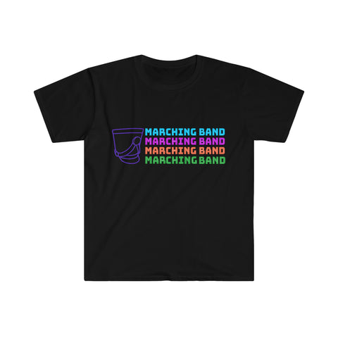 Marching Band - Retro Shako - Unisex Softstyle T-Shirt
