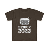 Senior 2023 - White Lettering - Snare Drum - Unisex Softstyle T-Shirt
